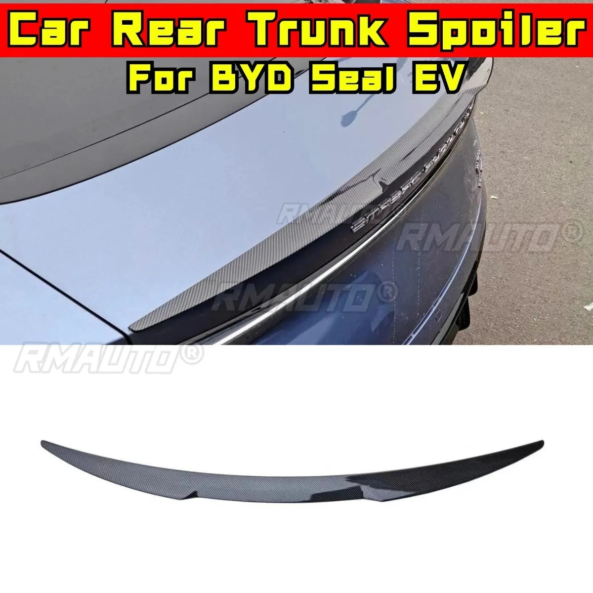 Alerón trasero del coche, ala del maletero, alerón del maletero, kit de carrocería del ala para BYD Seal EV, alerón del maletero trasero, accesorios para el coche