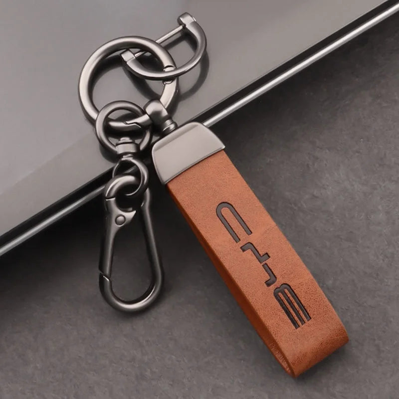 BYD Llavero de coche Qin PLUS Tang Dmi Dolphin Song Plus Han Ev Yuan Seal Frigata 07 Hebilla de cuero plegable