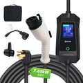Cargador EV ENJOE Nivel 2 32Amp 110V/240V con enchufe NEMA 5-15 14-50 Cable de 25 pies J1772 Estación de carga de coche eléctrico