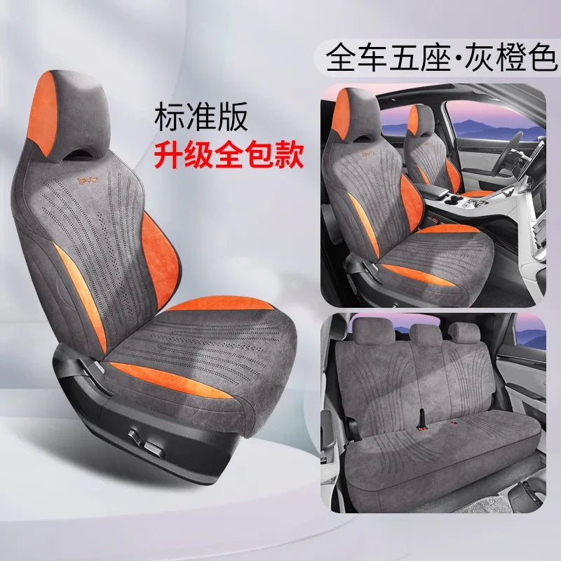 Asiento de coche, universal para todas las estaciones, funda de asiento de cuero de ante.  BYD Sea 05DMi Rams 05dmi