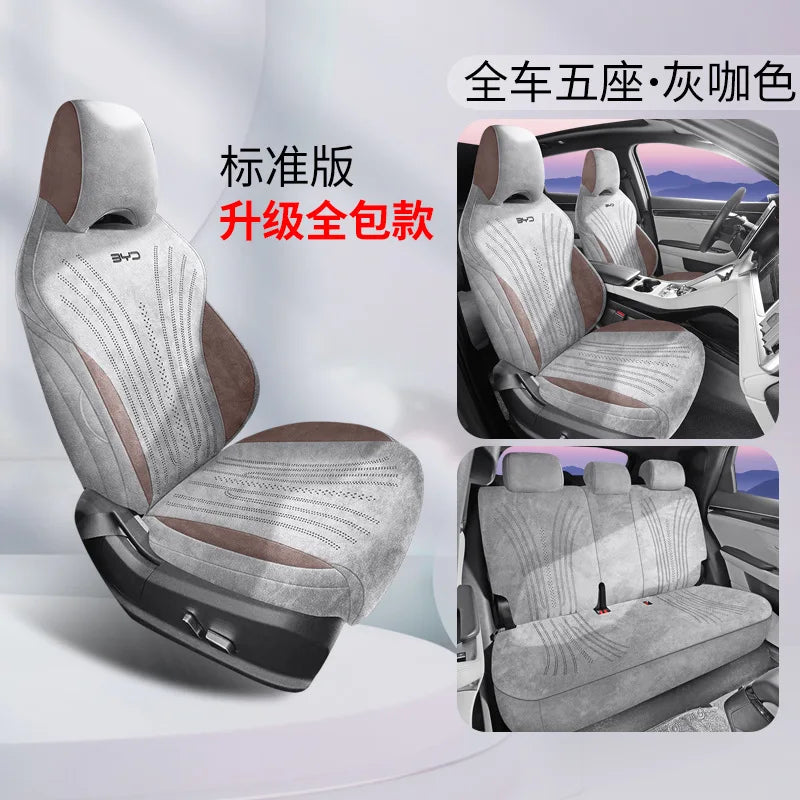 Asiento de coche, universal para todas las estaciones, funda de asiento de cuero de ante.  BYD Sea 05DMi Rams 05dmi