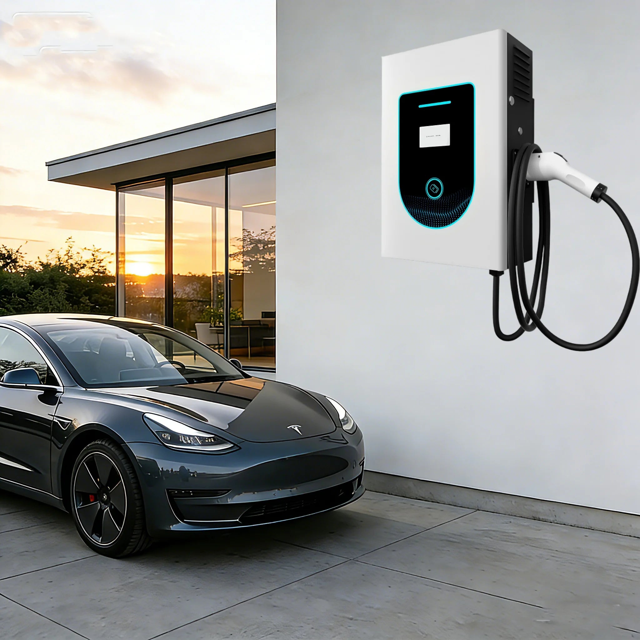 Cargador de EV DC de 40 kW para BYD Sealion GB/T Cargador de EV de CC de 40 kW montado en la pared para cargar en casa CCS1 Precio del cargador CCS2 cable de 5 mts